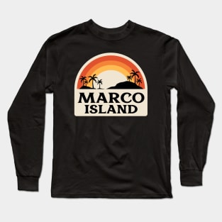 Marco Island Retro Long Sleeve T-Shirt